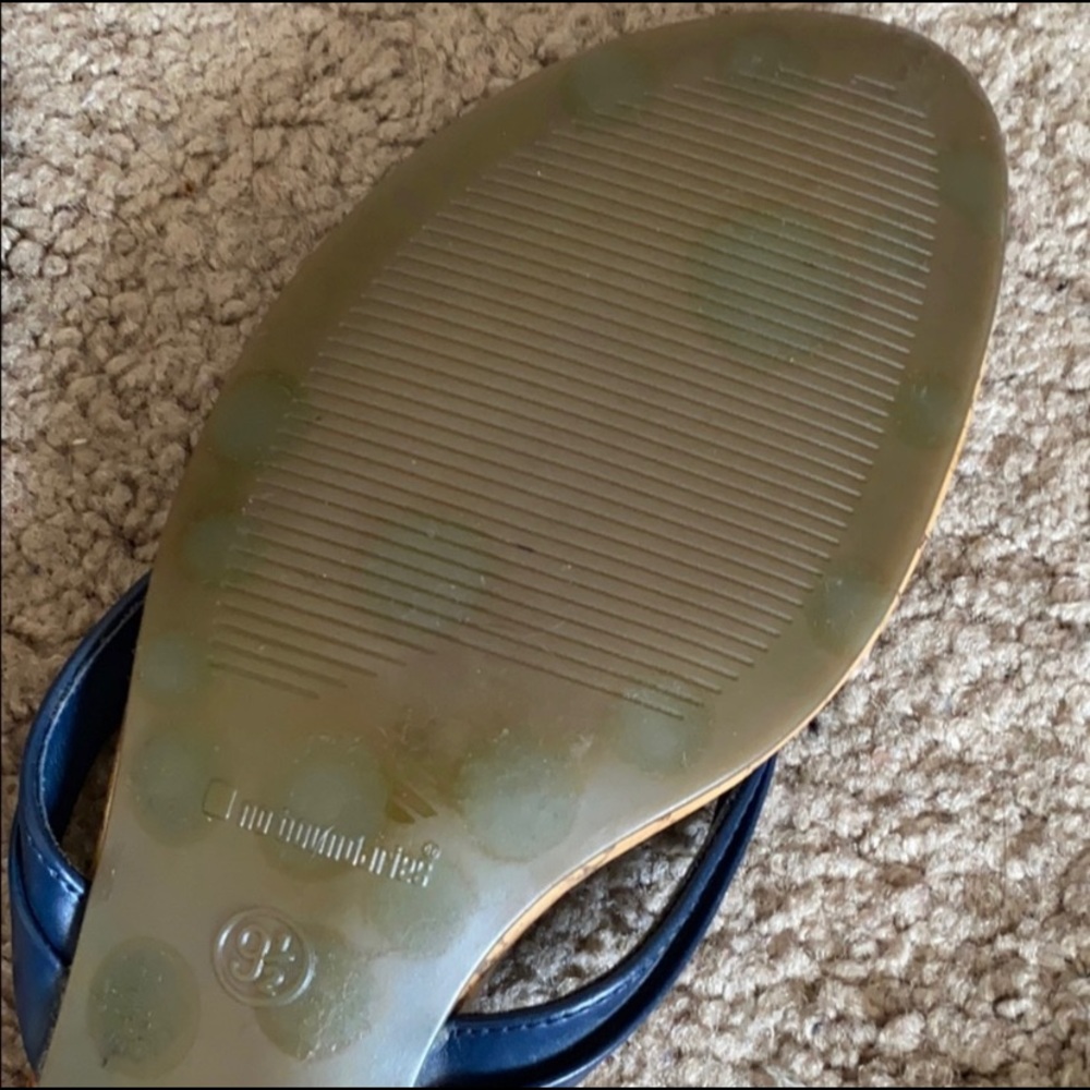 Navy and chestnut sandals - Picture 9 of 15